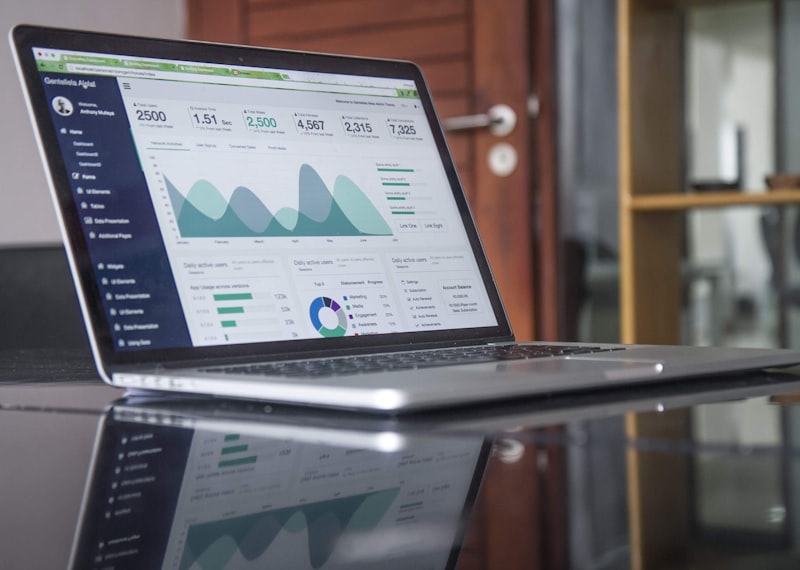 Ecommerce storefront on laptop screen